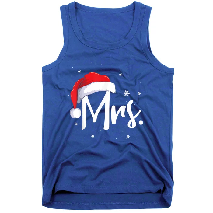 Mr And Mrs Claus Couples Matching Christmas Pajamas Santa Cool Gift Tank Top