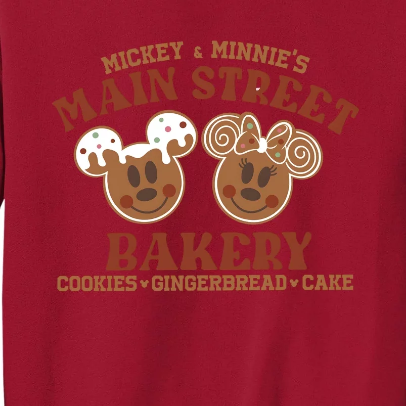 Mouse And Minnie Main Street Bakery Holiday Christmas Season Tall Sweatshirt