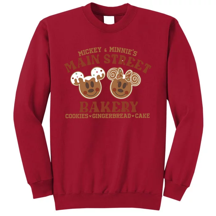 Mouse And Minnie Main Street Bakery Holiday Christmas Season Tall Sweatshirt