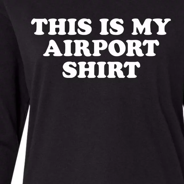 My Airport Womens Cotton Relaxed Long Sleeve T-Shirt