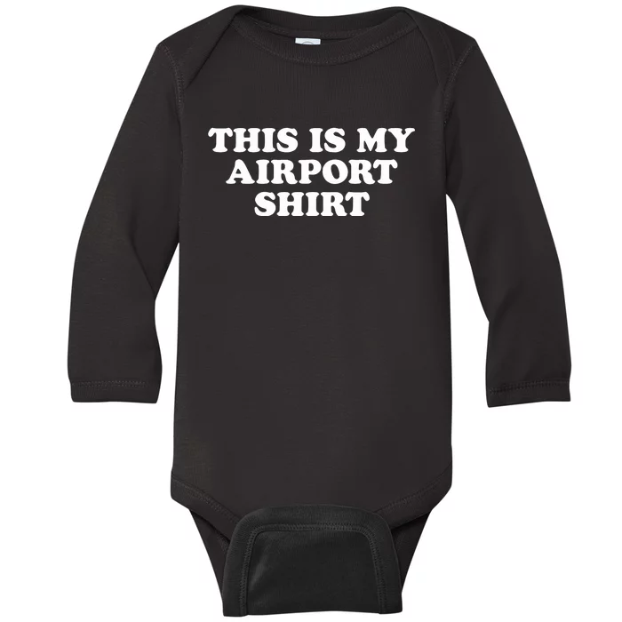 My Airport Baby Long Sleeve Bodysuit