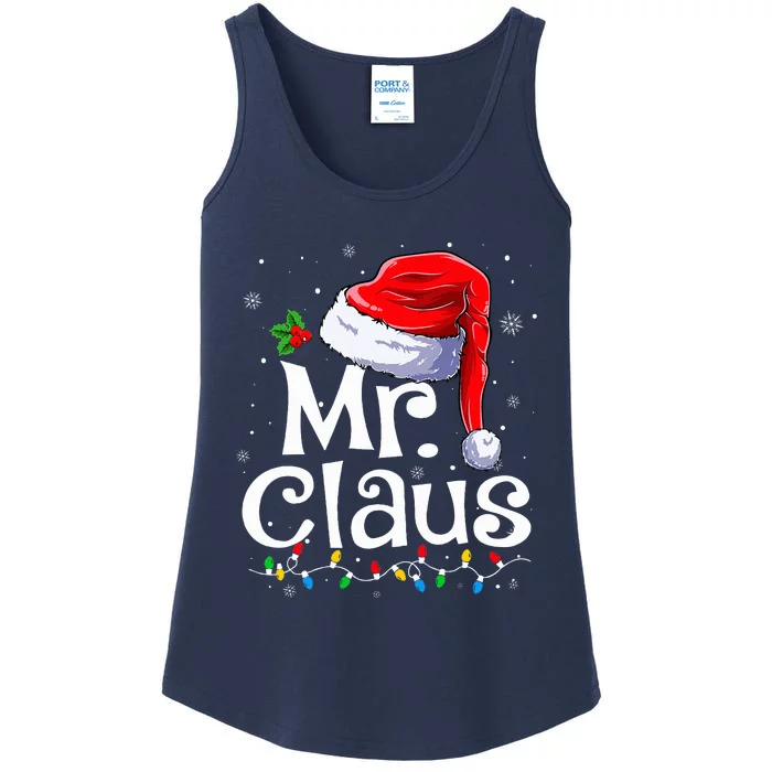 Mr and Mrs Claus Couples Matching Christmas Pajamas Santa Ladies Essential Tank