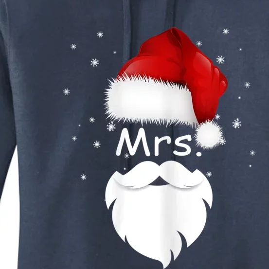 Mr And Mrs Claus Christmas Couples Matching Santa Pajamas Women's Pullover Hoodie