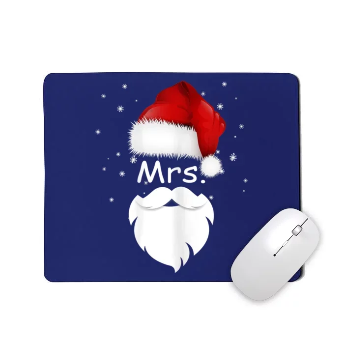 Mr And Mrs Claus Christmas Couples Matching Santa Pajamas Mousepad