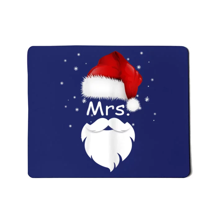 Mr And Mrs Claus Christmas Couples Matching Santa Pajamas Mousepad