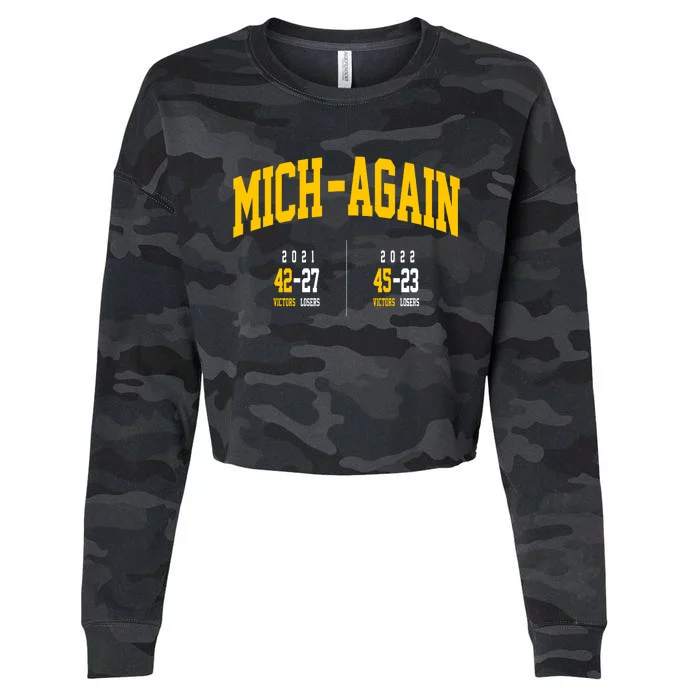 Mich Again Cropped Pullover Crew