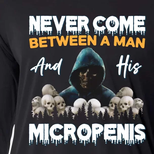 Man And Micropenis Funny Cringe Weird Stupid Meme Hilarious Cooling Performance Long Sleeve Crew