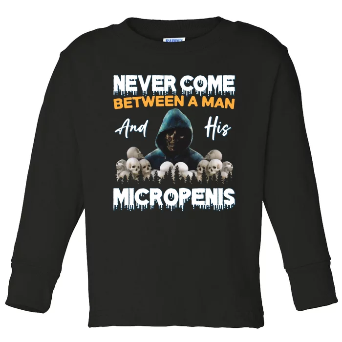 Man And Micropenis Funny Cringe Weird Stupid Meme Hilarious Toddler Long Sleeve Shirt