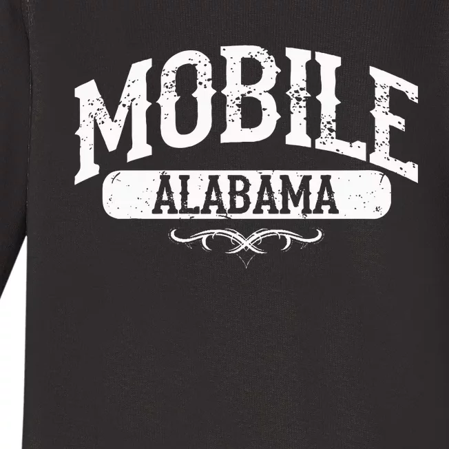 Mobile Alabama Baby Long Sleeve Bodysuit