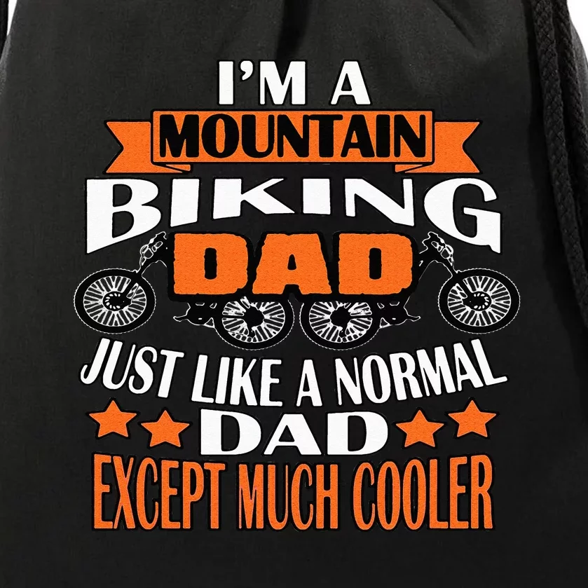 M A Mountain Biking Dad Cycling Lover Funny Drawstring Bag