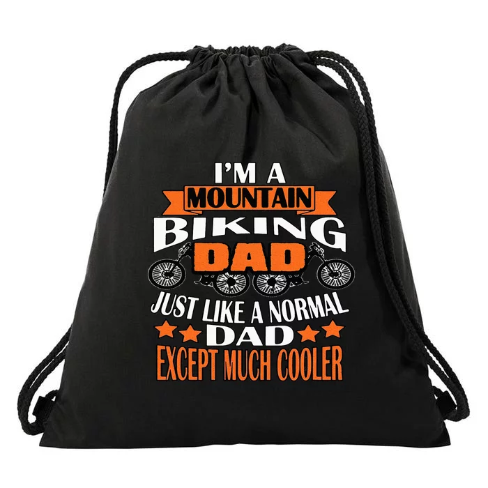 M A Mountain Biking Dad Cycling Lover Funny Drawstring Bag