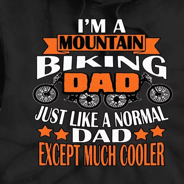 M A Mountain Biking Dad Cycling Lover Funny Tie Dye Hoodie