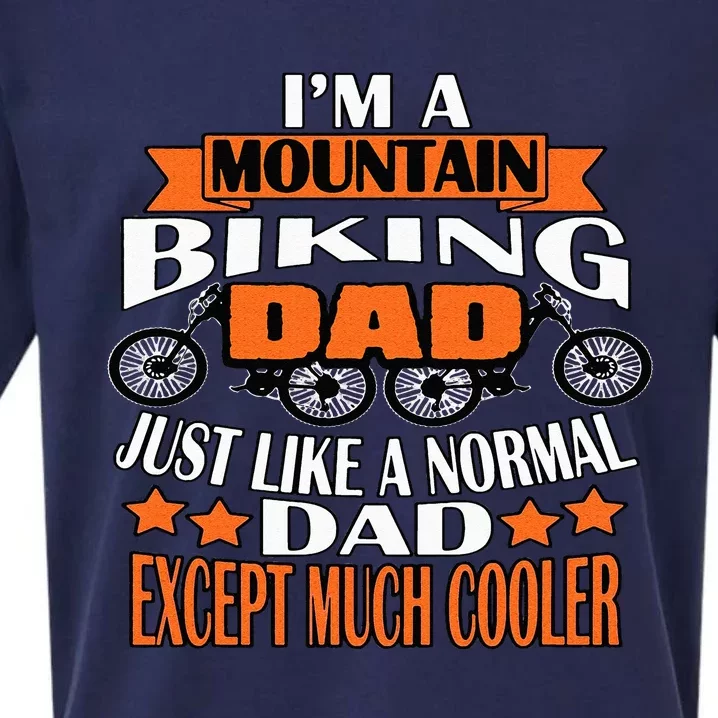 M A Mountain Biking Dad Cycling Lover Funny Sueded Cloud Jersey T-Shirt