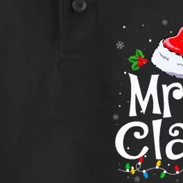 Mr and Mrs Claus Couples Matching xmas Pajamas Santa Dry Zone Grid Performance Polo