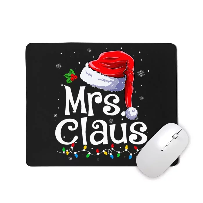 Mr and Mrs Claus Couples Matching xmas Pajamas Santa Mousepad