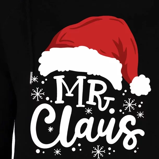 Mr And Mrs Santa Claus Funny Couples Matching Christmas Long Sleeve Womens Funnel Neck Pullover Hood