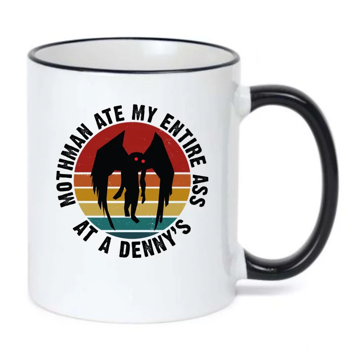 Mothman Ate My Entire Ass At A Denny's Black Color Changing Mug