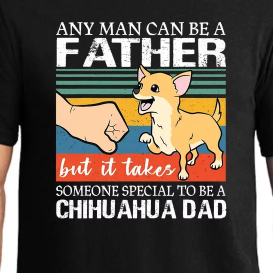 Mens Any Man Can Be A Father But Special To Be A Chihuahua Dad Pajama Set