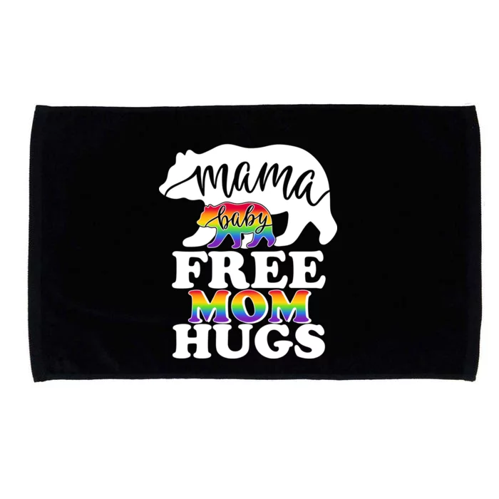 Mama Baby Bear Free Mom Hugs LGBT Microfiber Hand Towel