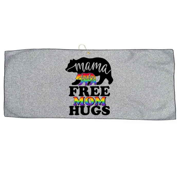 Mama Baby Bear Free Mom Hugs LGBT Large Microfiber Waffle Golf Towel