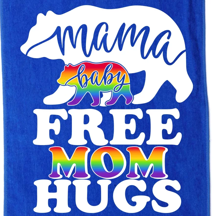 Mama Baby Bear Free Mom Hugs LGBT Platinum Collection Golf Towel