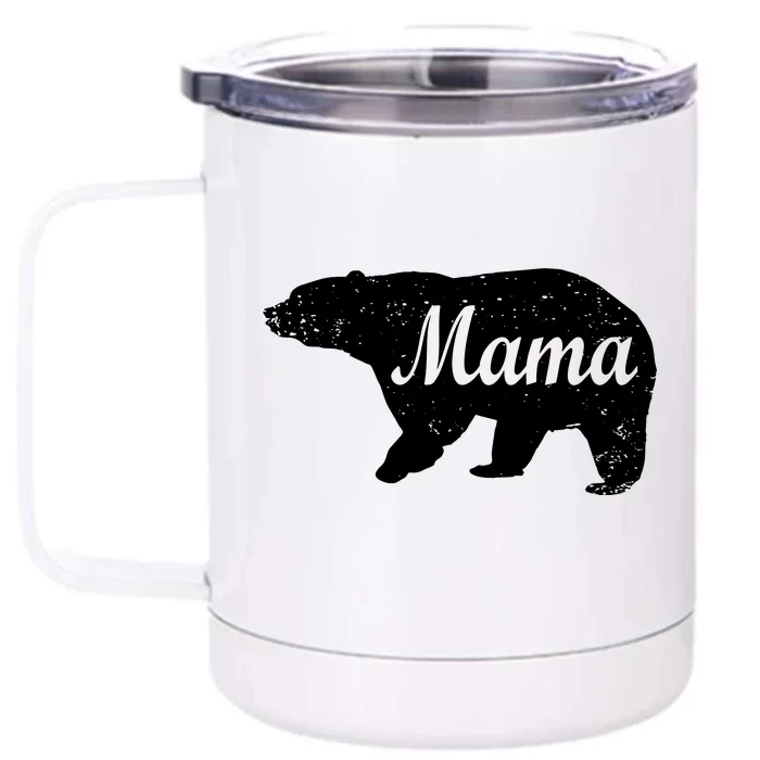 Mama Bear Front & Back 12oz Stainless Steel Tumbler Cup