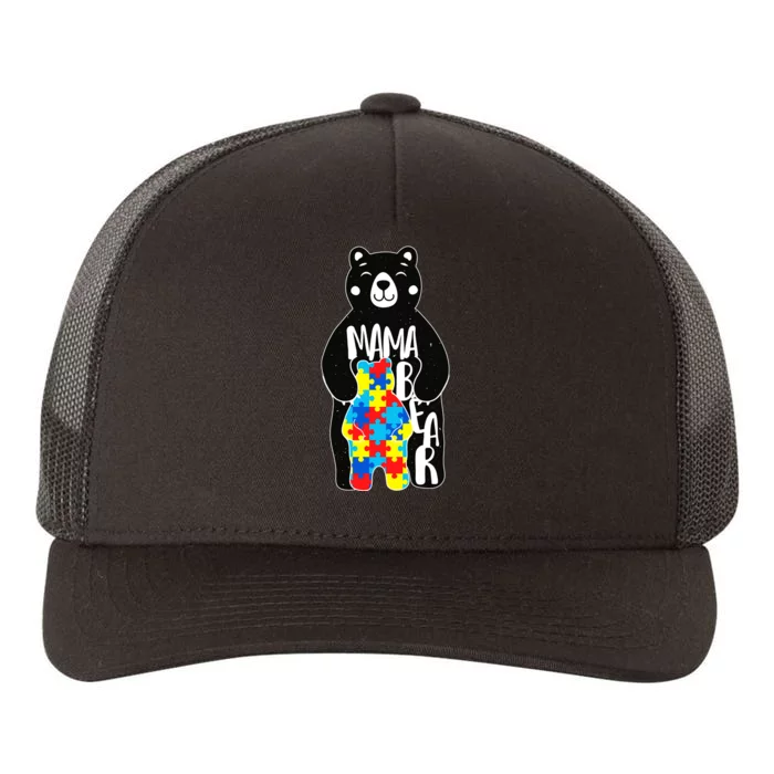 Mama Bear Autism Awareness Yupoong Adult 5-Panel Trucker Hat