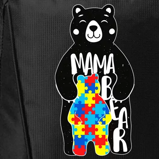 Mama Bear Autism Awareness City Backpack