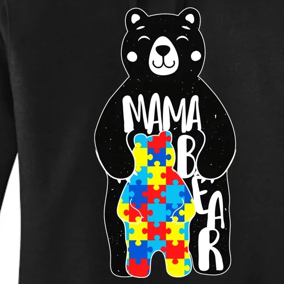 Mama Bear Autism Awareness Women's Pullover Hoodie