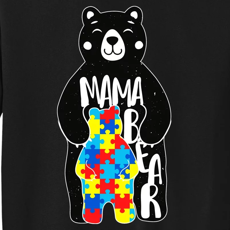 Mama Bear Autism Awareness Tall Sweatshirt