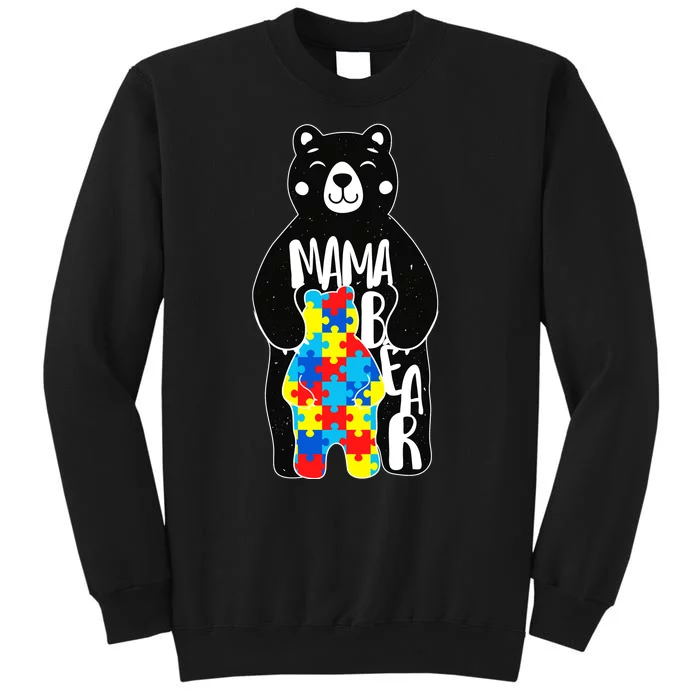 Mama Bear Autism Awareness Tall Sweatshirt