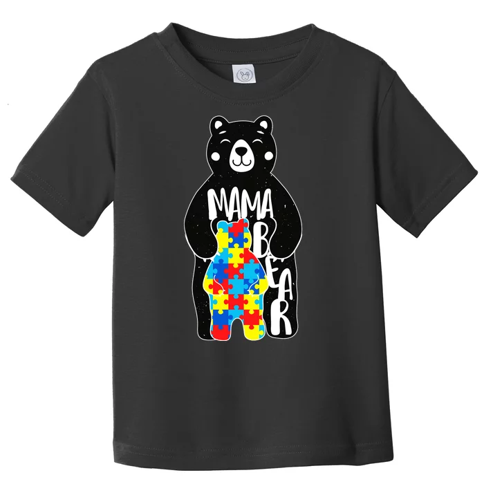 Mama Bear Autism Awareness Toddler T-Shirt