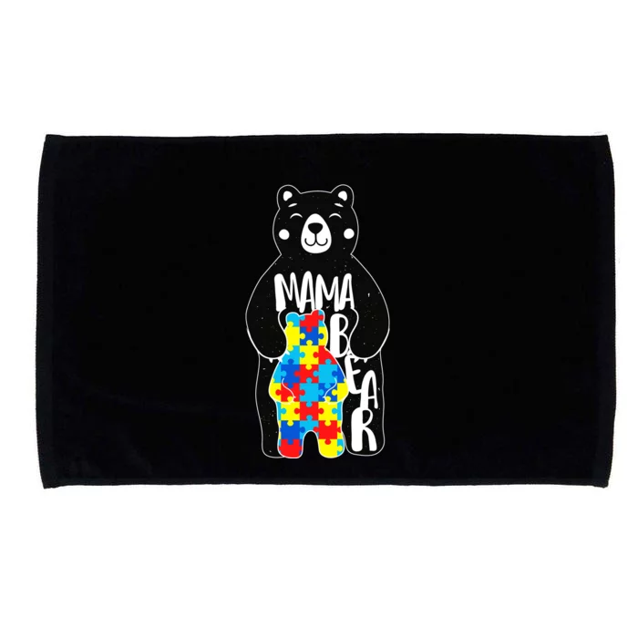 Mama Bear Autism Awareness Microfiber Hand Towel