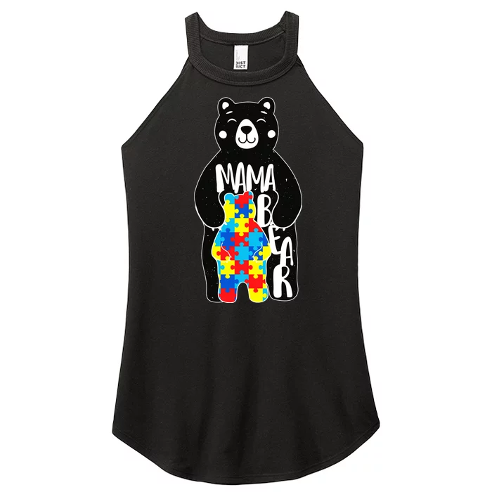 Mama Bear Autism Awareness Women’s Perfect Tri Rocker Tank