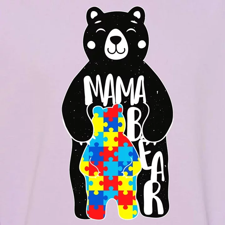 Mama Bear Autism Awareness Garment-Dyed Sweatshirt