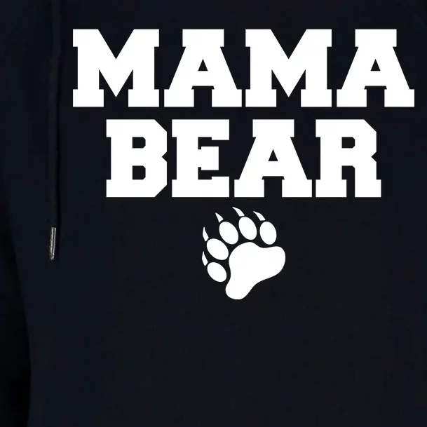 Mama Bear Claw Mom Womens Funnel Neck Pullover Hood