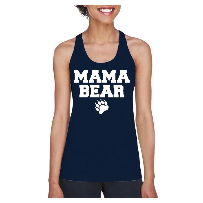 Mama Bear Claw Mom Women's Racerback Tank