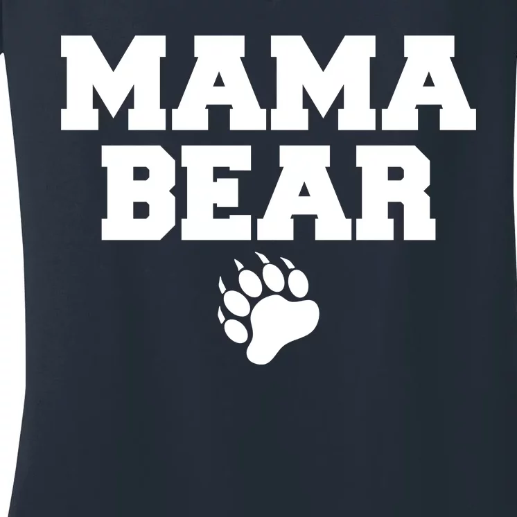 Mama Bear Claw Mom Women's V-Neck T-Shirt