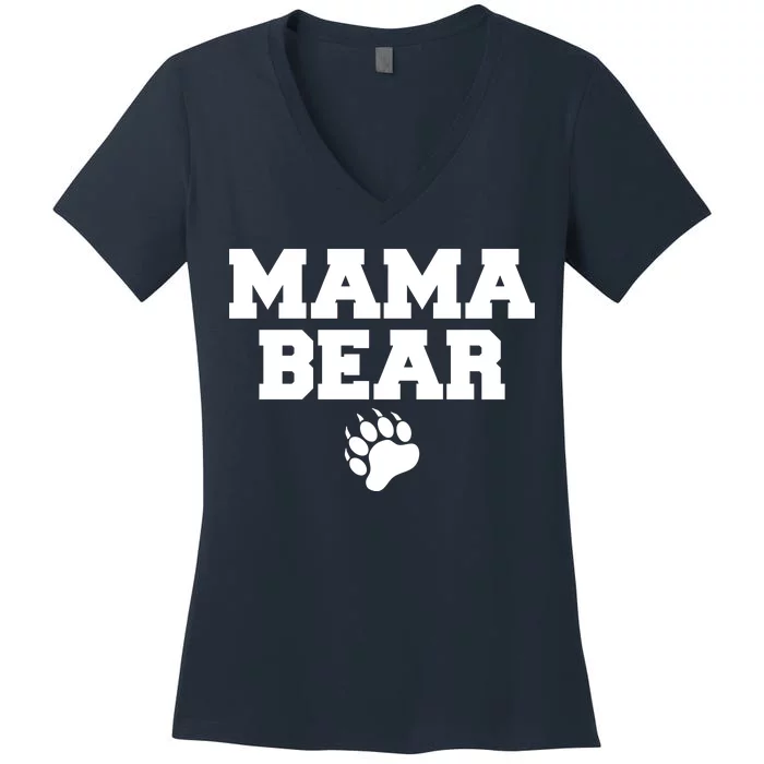 Mama Bear Claw Mom Women's V-Neck T-Shirt