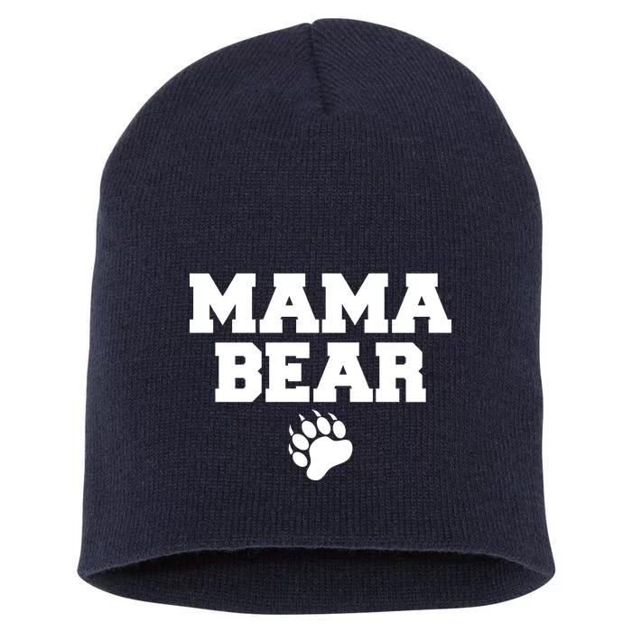 Mama Bear Claw Mom Short Acrylic Beanie