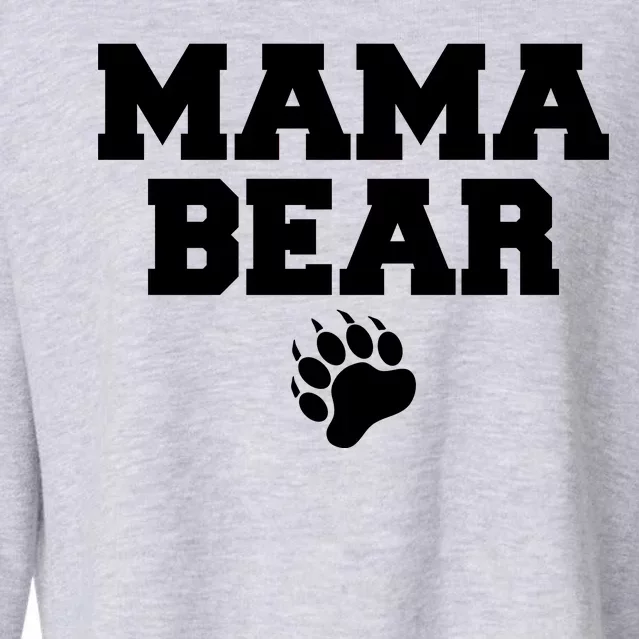 Mama Bear Claw Mom Cropped Pullover Crew