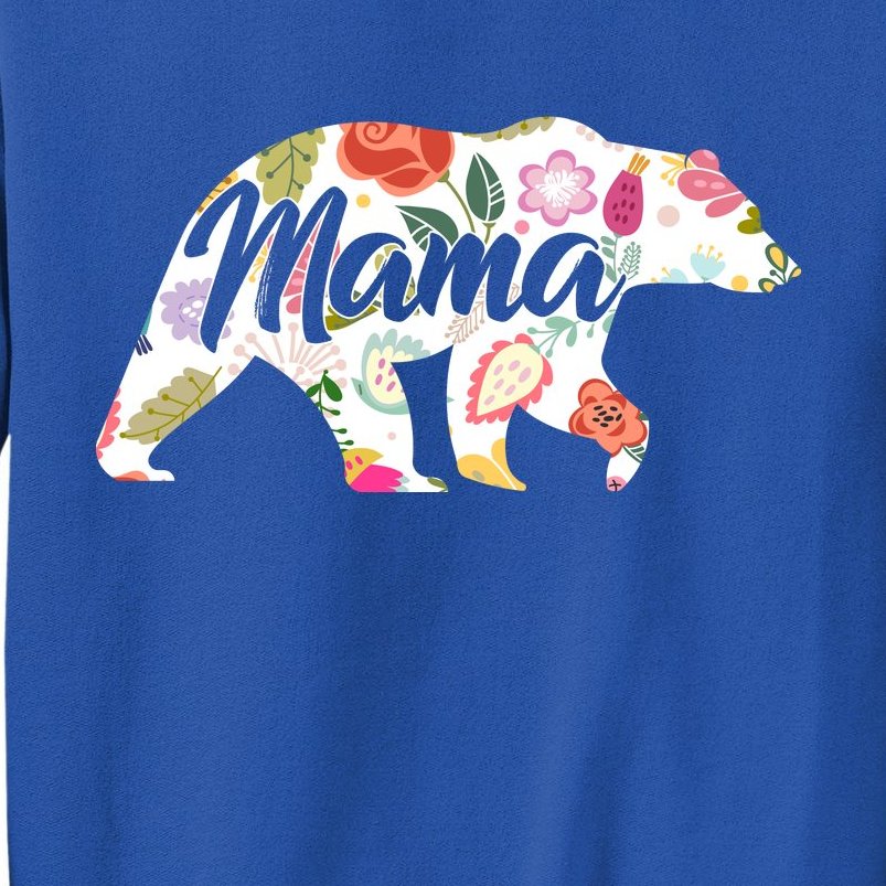 Mama Bear Cute Flower Pattern Sweatshirt