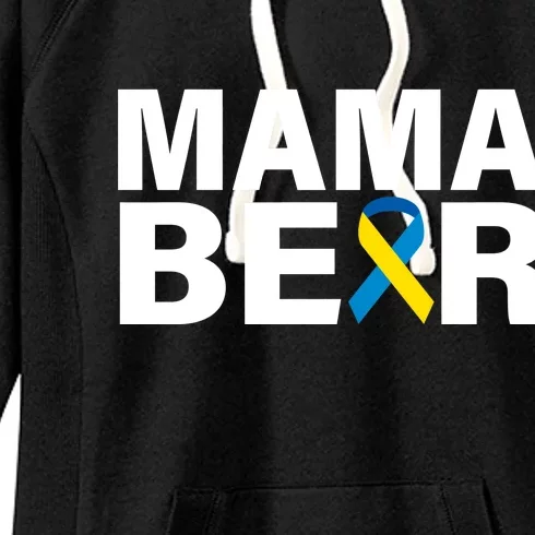 Mama Bear Down Syndrome Awareness Women's Fleece Hoodie