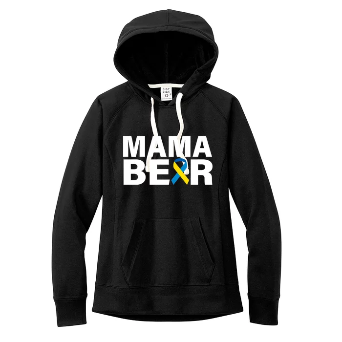 Mama Bear Down Syndrome Awareness Women's Fleece Hoodie