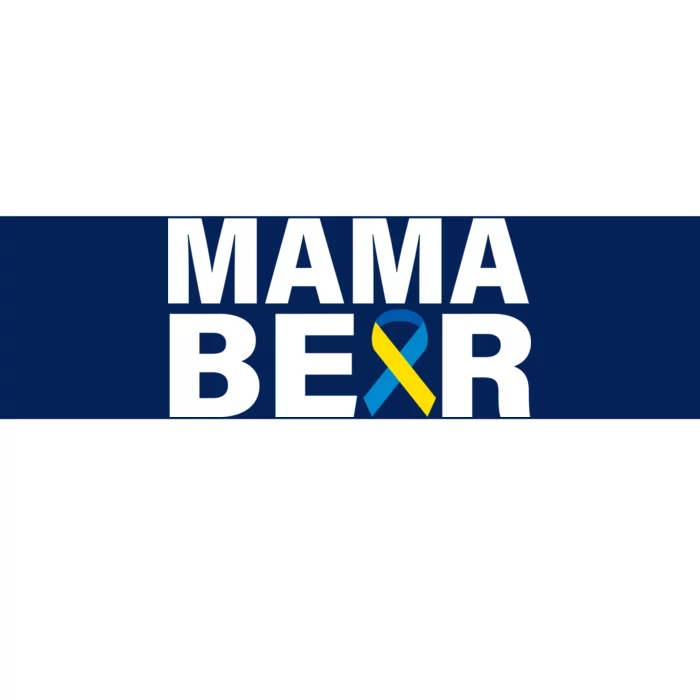 Mama Bear Down Syndrome Awareness Bumper Sticker