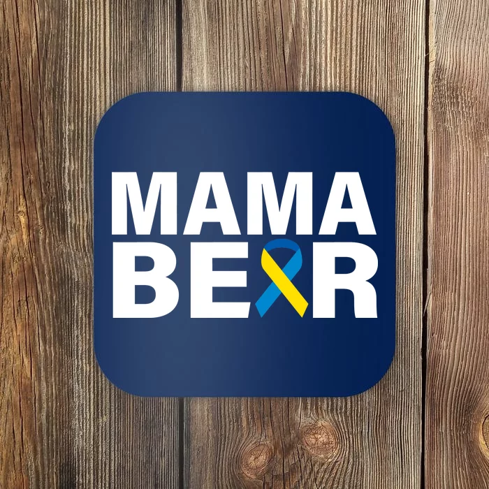 Mama Bear Down Syndrome Awareness Coaster