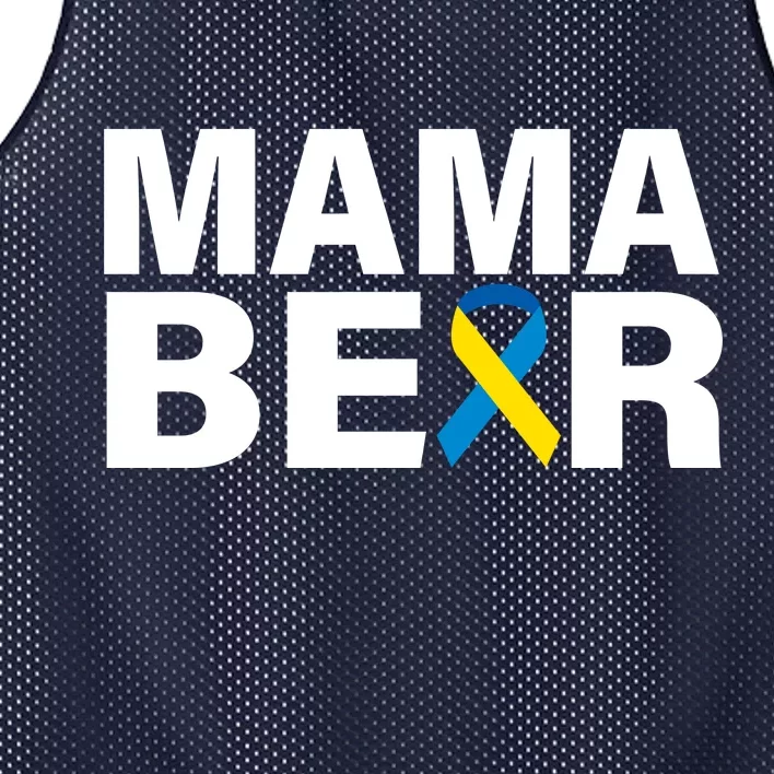 Mama Bear Down Syndrome Awareness Mesh Reversible Basketball Jersey Tank