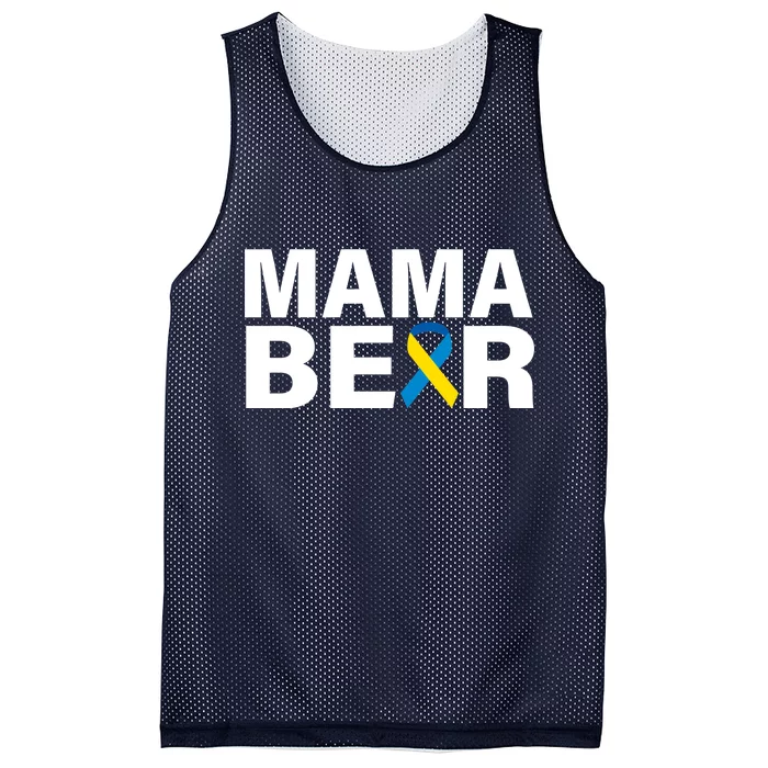 Mama Bear Down Syndrome Awareness Mesh Reversible Basketball Jersey Tank