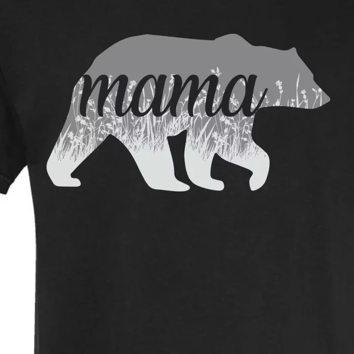 Mama Bear Floral Logo Garment-Dyed Heavyweight T-Shirt