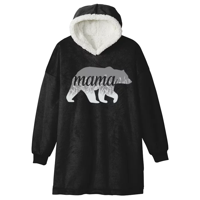 Mama Bear Floral Logo Hooded Wearable Blanket